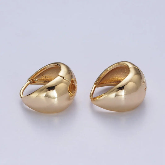Gold filled chubby band huggie