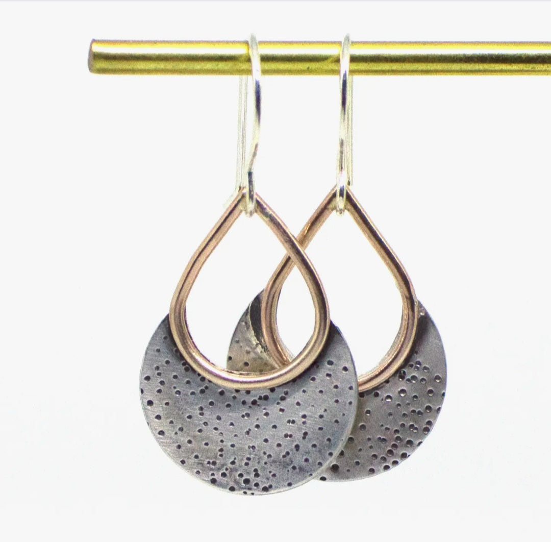 Silver boho dangle