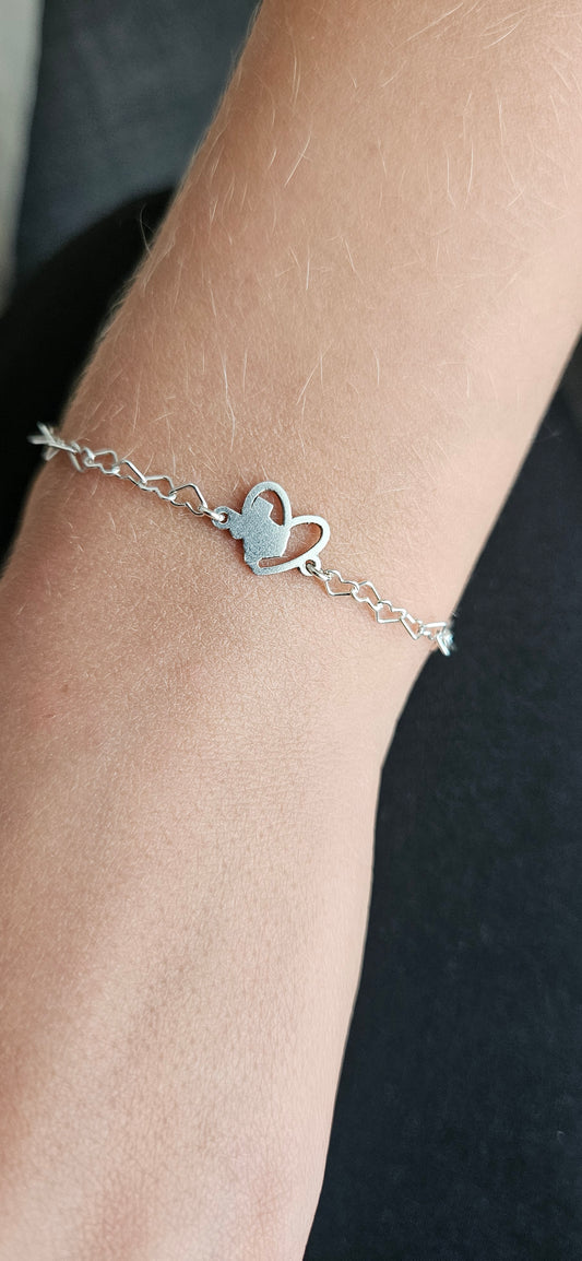 Heart of Texas Silver Bracelet